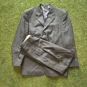 Jones New York 40R 31x31 Gray Black Check Mens Sport Coat Jacket Pants Suit